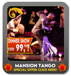 Tango show Buenos Aires Mansion Tango special offer